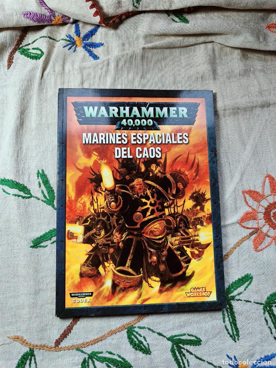 Libros de segunda mano: Codex marines espaciales caos. Warhammer. Games Workshop. Suplemento. Codex.