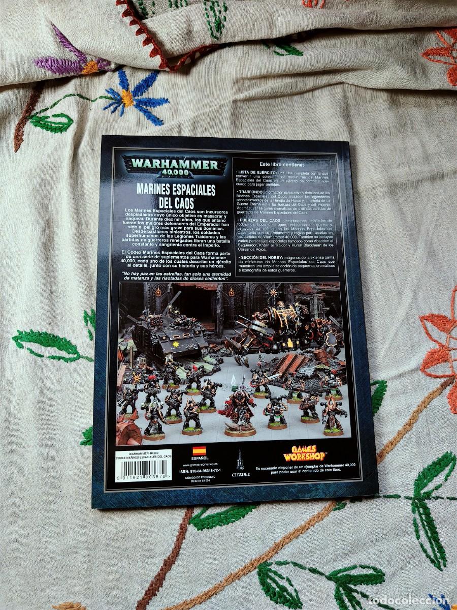 Libros de segunda mano: Codex marines espaciales caos. Warhammer. Games Workshop. Suplemento. Codex. - Foto 3