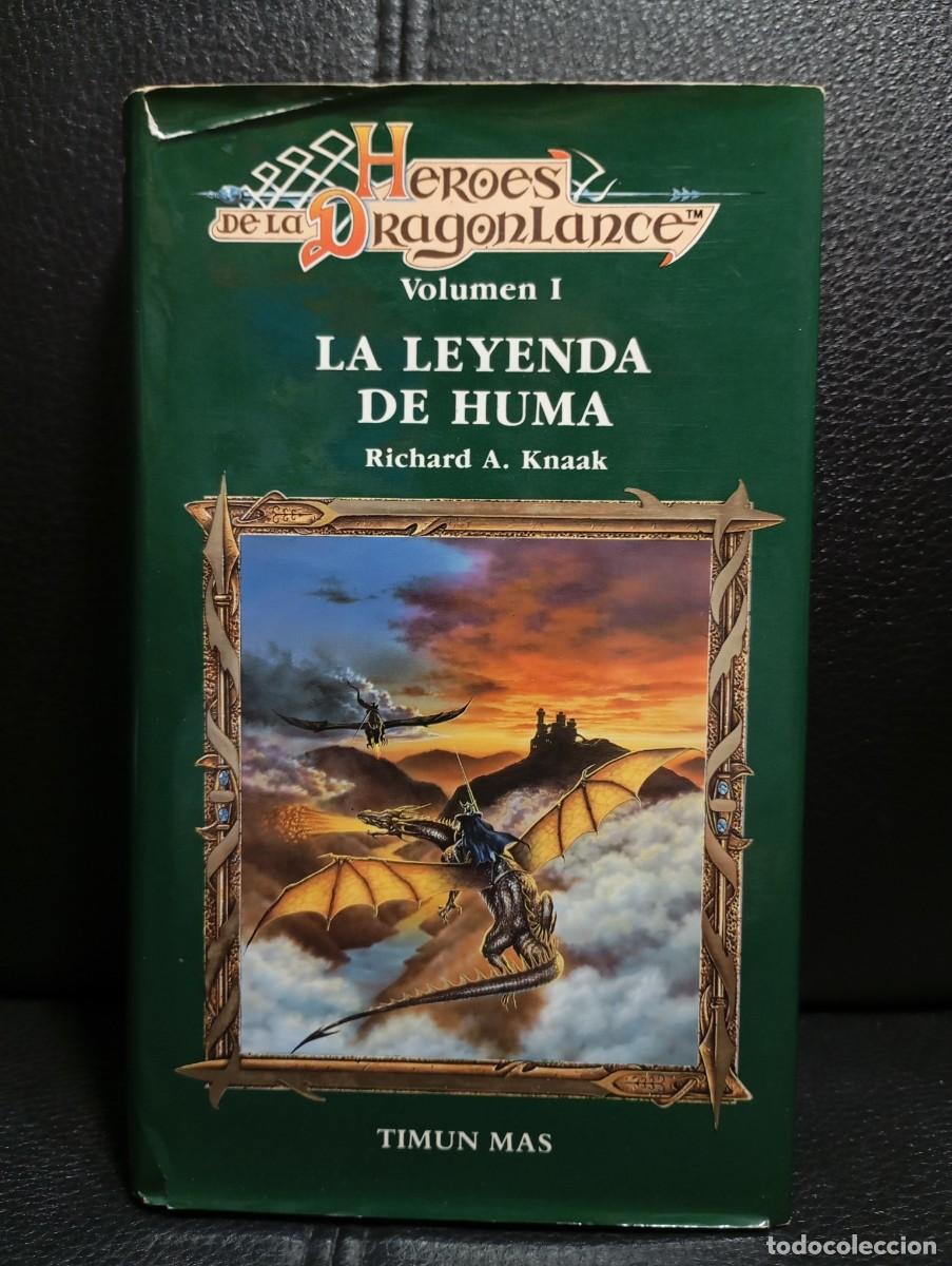 Libros de segunda mano: HEROES DE LA DRAGONLANCE - LA LEYENDA DE HUMA - LIBRO - RICHARD A. KNAAK - TIMUN MAS - 1989