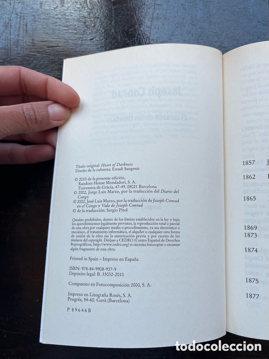 Libros de segunda mano: El coraz&oacute;n de las Tinieblas - Foto 4