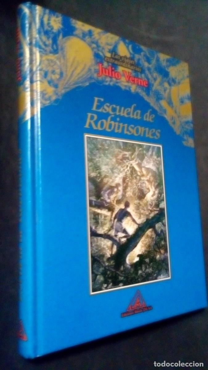 Libros de segunda mano: ESCUELA DE ROBINSONES, LOS VIAJES EXTRAORDINARIOS JULIO VERNE, EDICIONES RUEDA