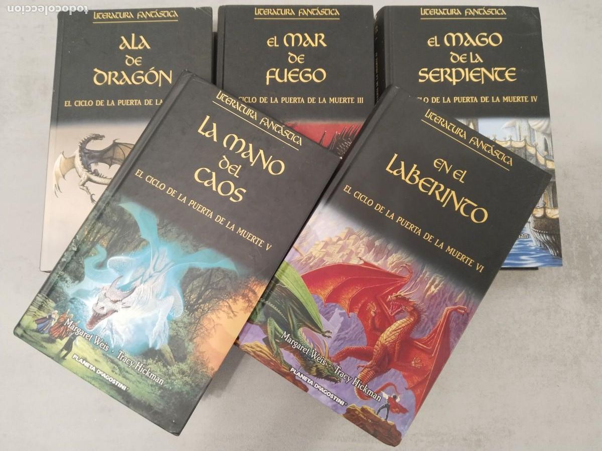 Libros de segunda mano: LOTE EL CICLO PUERTA DE LA MUERTE 1 3 4 5 6, ALA DRAGON MAR FUEGO MAGO SERPIENTE MANO CAOS LABERINTO