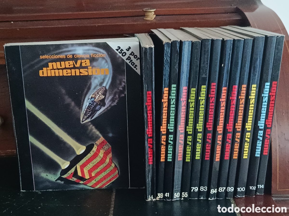 Libros de segunda mano: LOTE 14 VOL&Uacute;MENES NUEVA DIMENSI&Oacute;N, Revista CIENCIA FICCION Y FANTAS&Iacute;A ediciones Dronte.