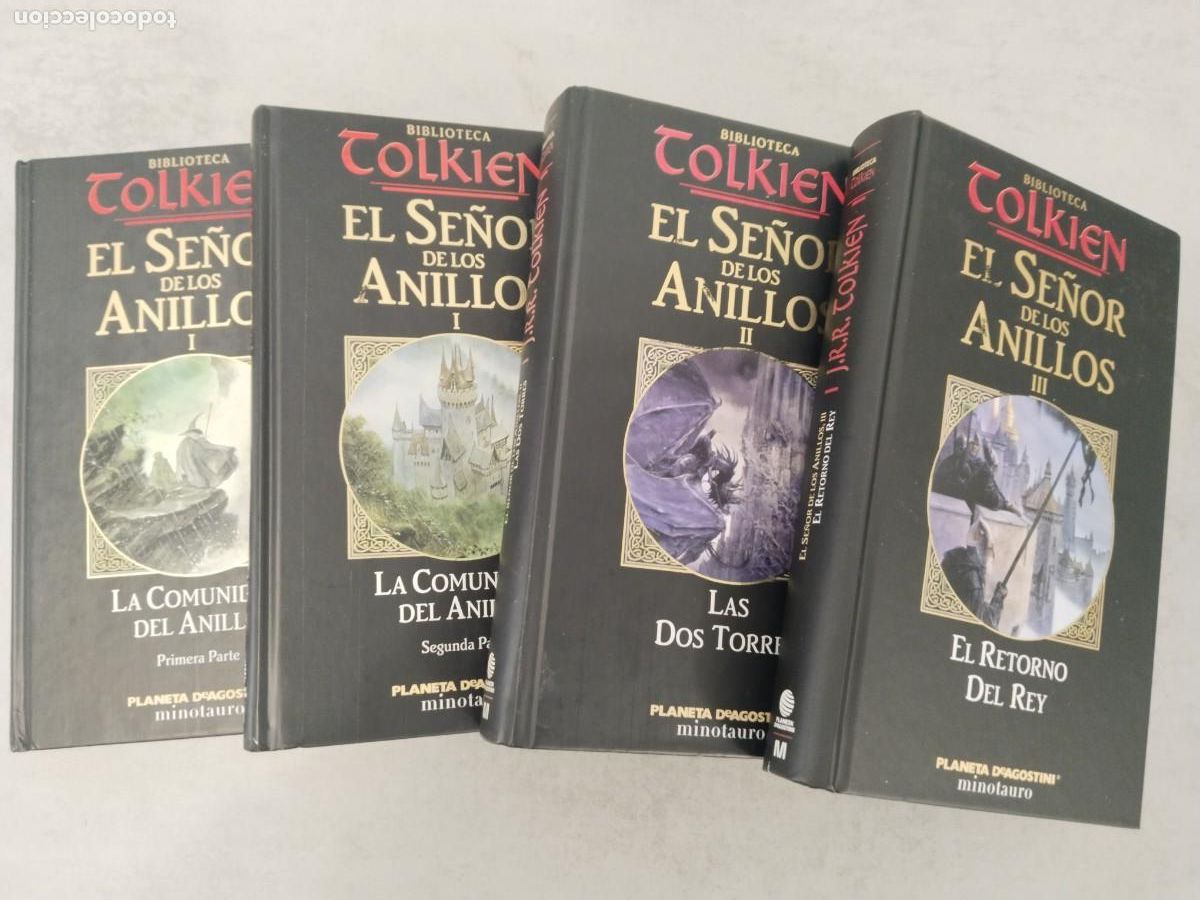 Libros de segunda mano: EL SE&Ntilde;OR DE LOS ANILLOS COMPLETA, COMUNIDAD DOS TORRES RETORNO REY, BIBLIOTECA TOLKIEN PLANETA