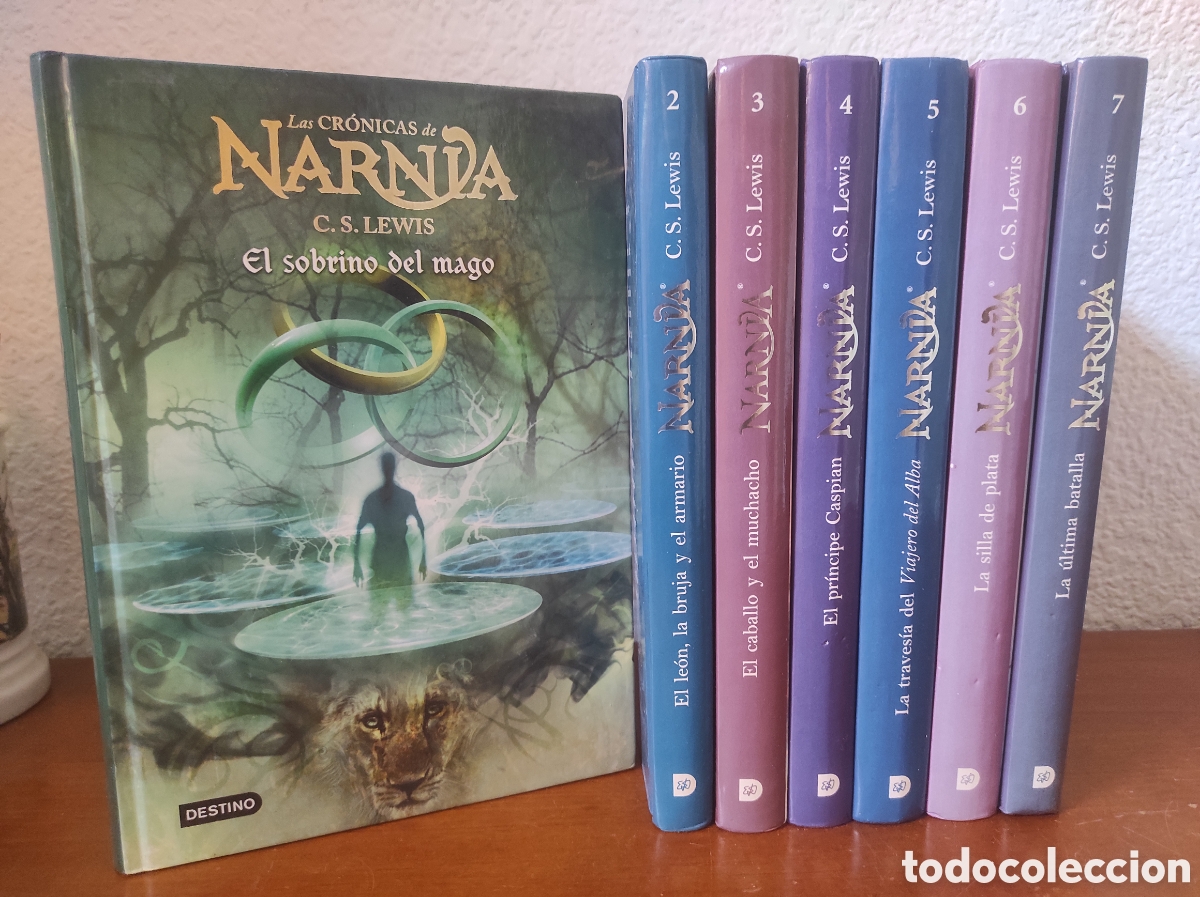 Libros de segunda mano: LAS CR&Oacute;NICAS DE NARNIA (7 TOMOS, COLECCION COMPLETA). C.S.LEWIS - EDITORIAL DESTINO