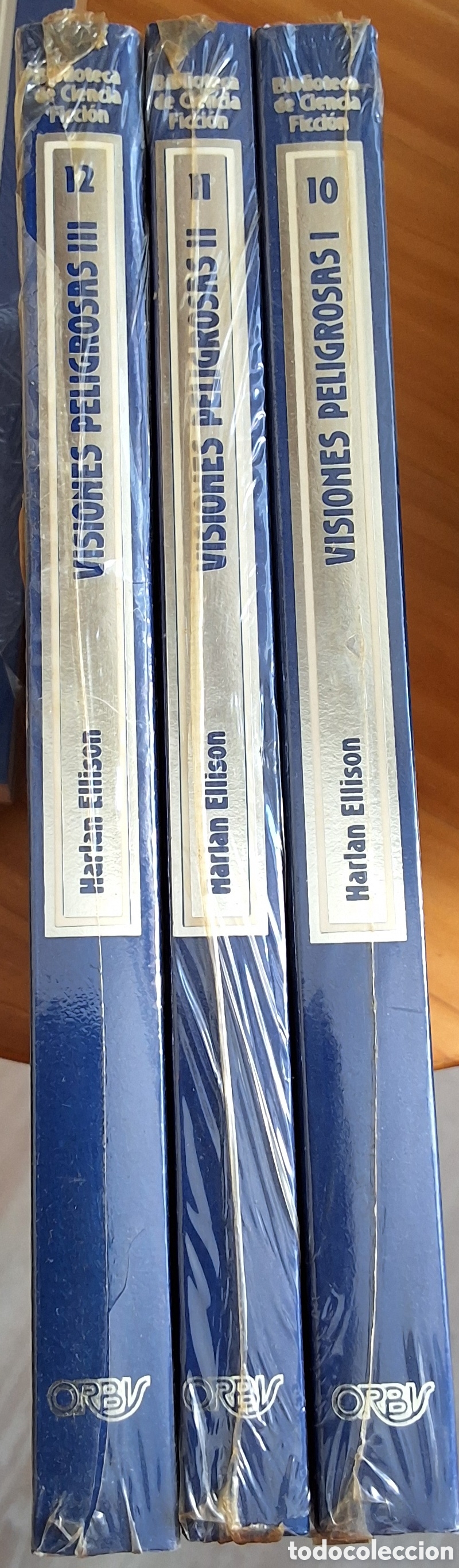 Libros de segunda mano: Biblioteca ciencia ficci&oacute;n libro de H. Ellison n&uacute;meros 10 11 12 saga Visiones peligrosas I II III
