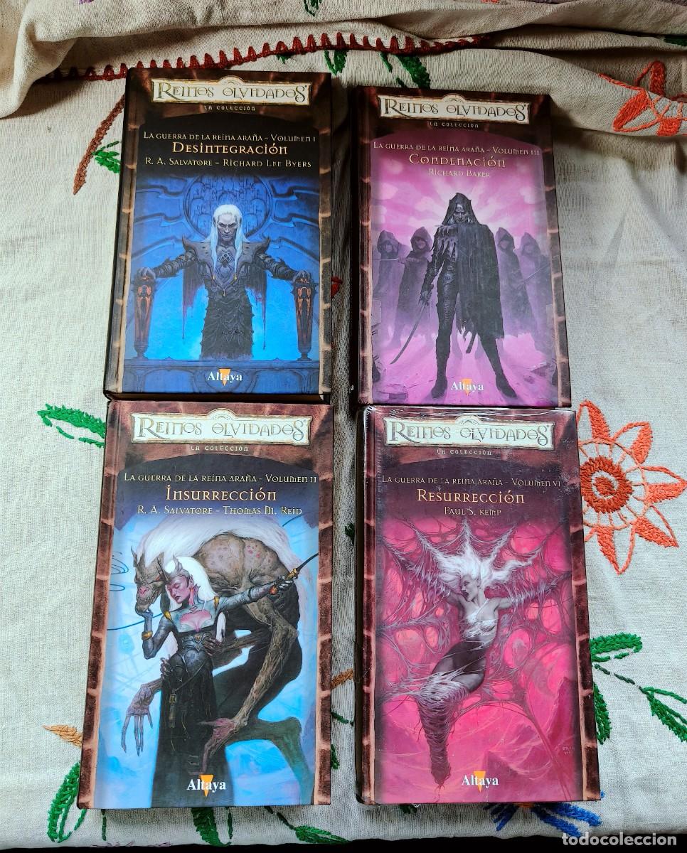 Libros de segunda mano: La Guerra de la Reina Ara&ntilde;a. Reinos Olvidados La Colecci&oacute;n. Salvatore. Vols I, II, III y VI. Altaya.