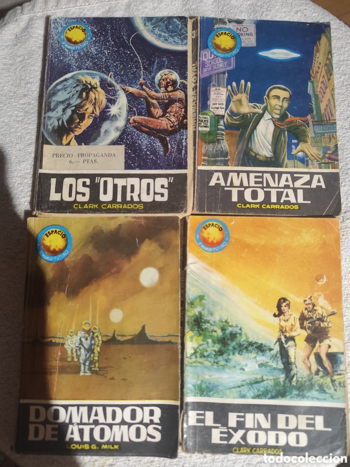 Libros de segunda mano: Lote 11 bolsilibros espacio el mundo futuro