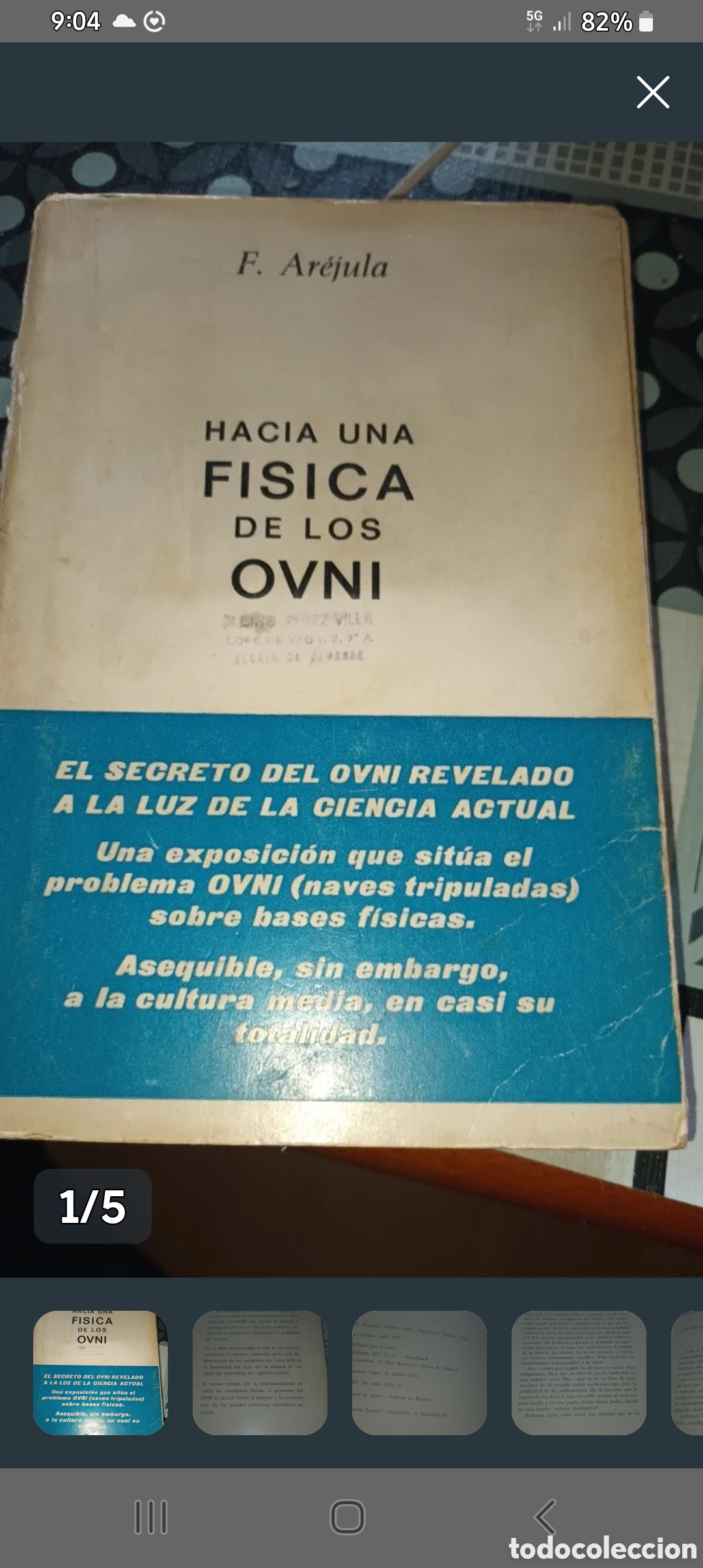 Libros de segunda mano: HACIA UNA FISICA DE LOS OVNI PRIMERA EDICI&Oacute;N A&Ntilde;O 1973