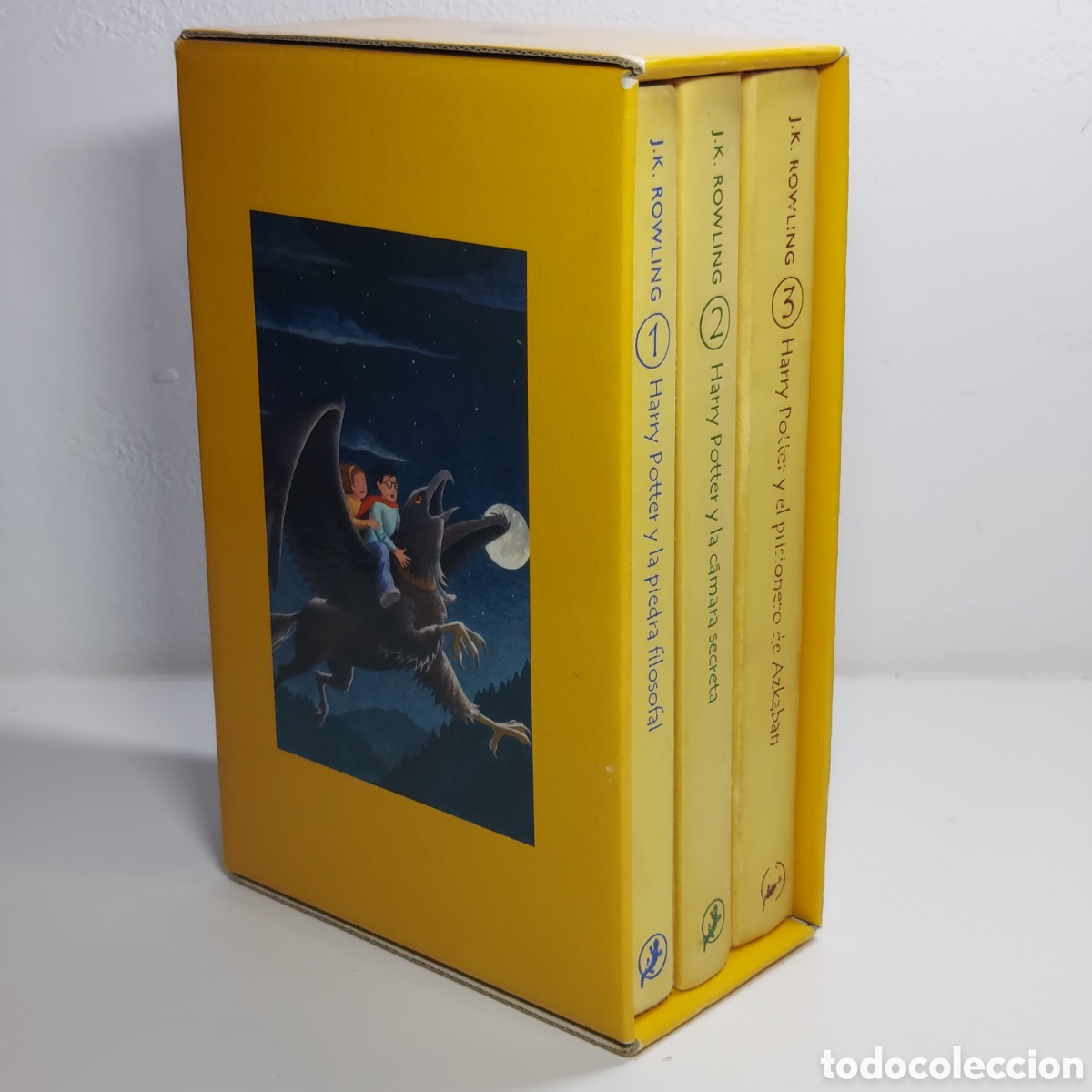 Libros de segunda mano: HARRY POTTER - Los 3 Primeros Libros (1&ordf; Edici&oacute;n Estuche Amarillo)