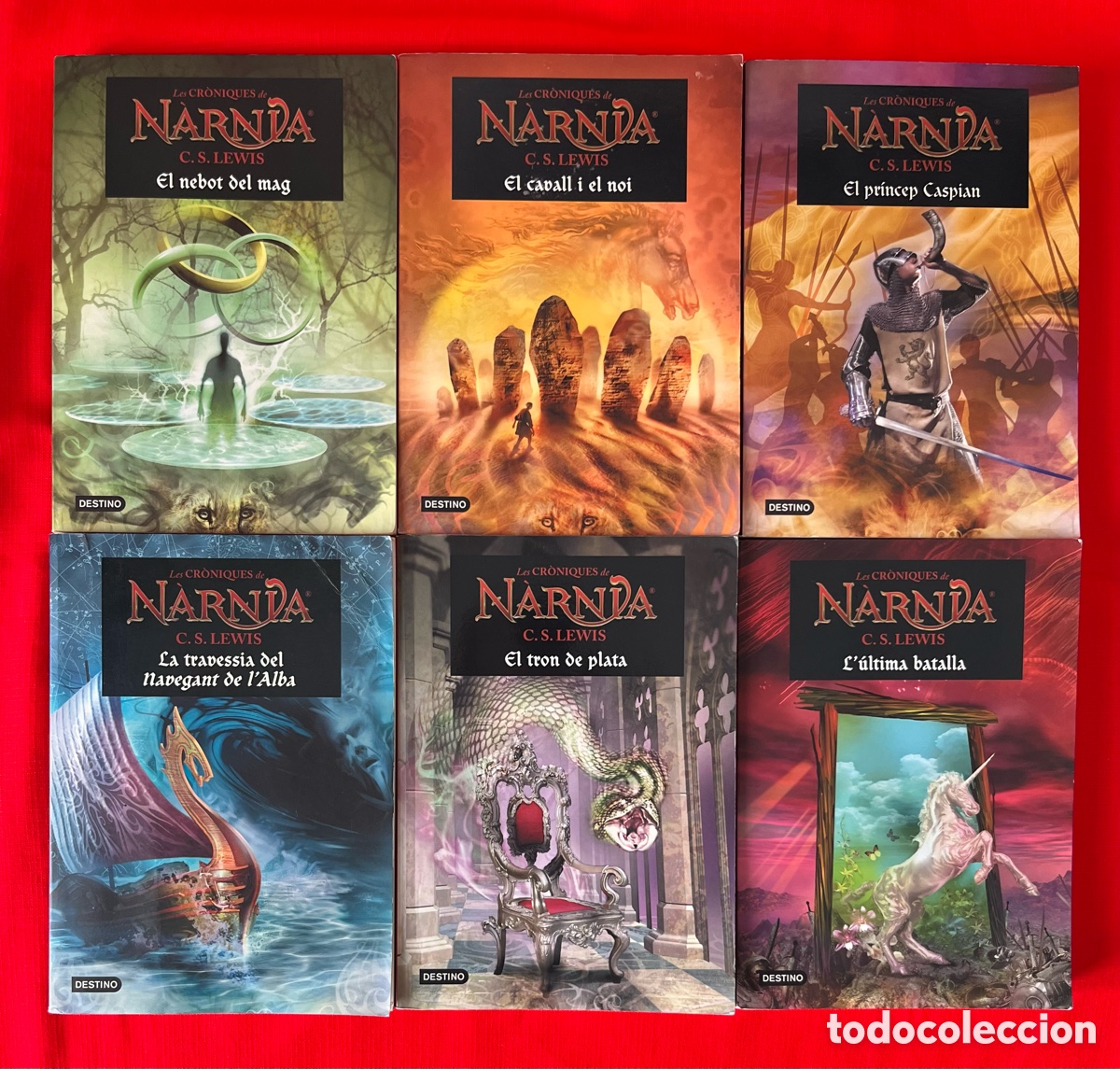 Libros de segunda mano: Pack 6 libros Les Cr&ograve;niques de Narnia - C S Lewis