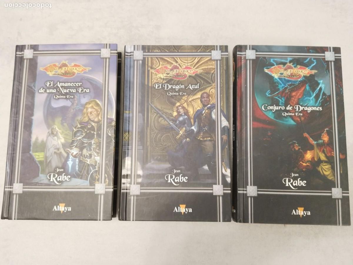 Libros de segunda mano: LA QUINTA ERA COMPLETA, EL AMANECER DE UNA NUEVA DRAGON AZUL DRAGONLANCE CONJURO DRAGONES ALTAYA
