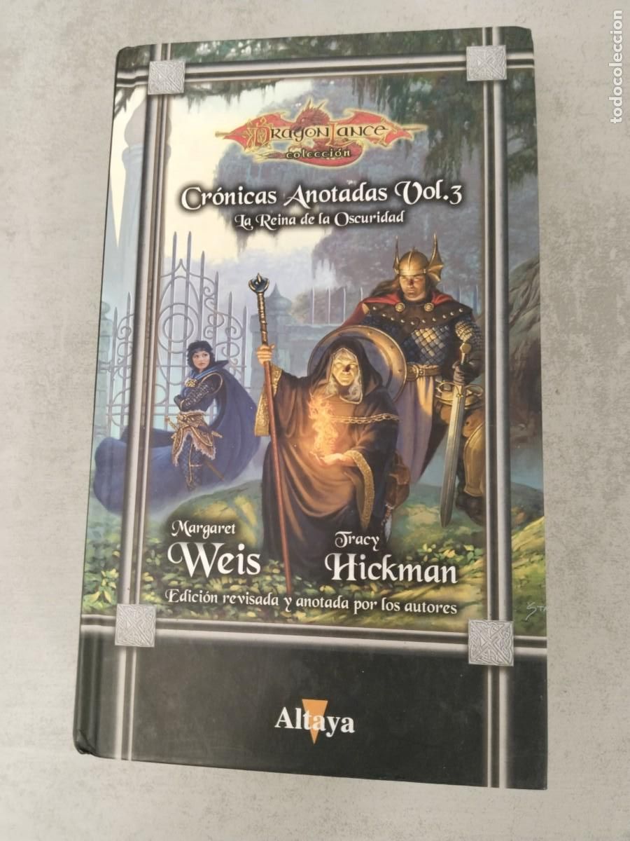 Libros de segunda mano: LA REINA DE LA OSCURIDAD, CRONICAS ANOTADAS VOL. 3, DRAGONLANCE ALTAYA CR&Oacute;NICAS TAPA DURA