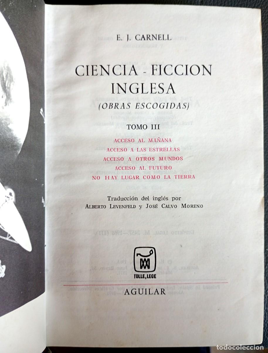 Libros de segunda mano: E. J. Carnell (ed.) . Ciencia-ficci&oacute;n inglesa, III . Aguilar