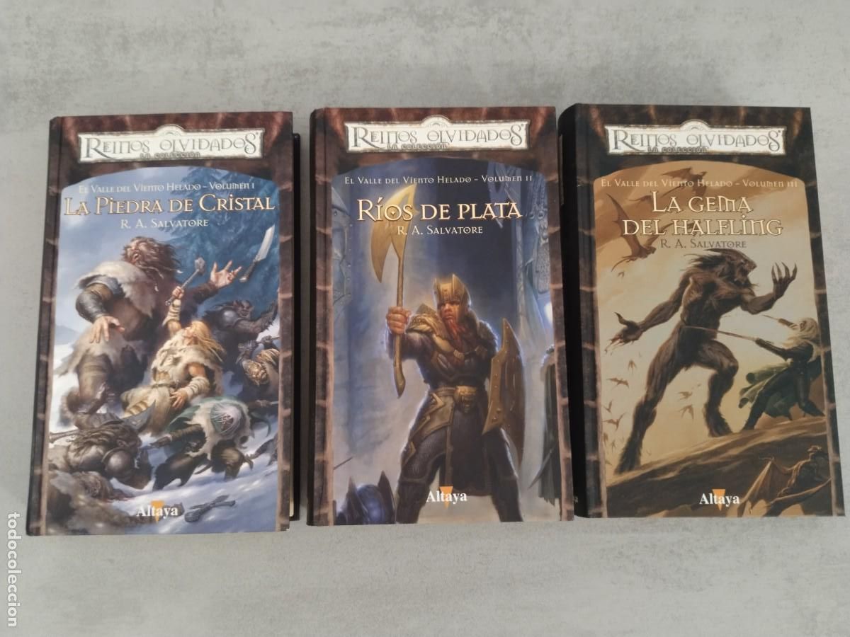 Libros de segunda mano: TRILOGIA EL VALLE DEL VIENTO HELADO COMPLETA ELFO OSCURO REINOS OLVIDADOS ALTAYA TAPA DURA