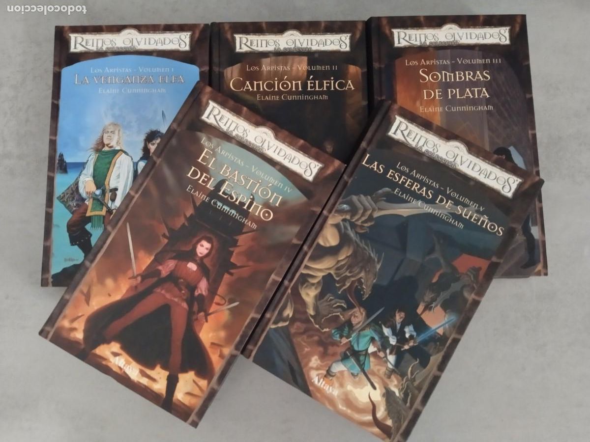 Libros de segunda mano: PENTALOGIA LOS ARPISTAS COMPLETA, REINOS OLVIDADOS, ALTAYA TAPA DURA