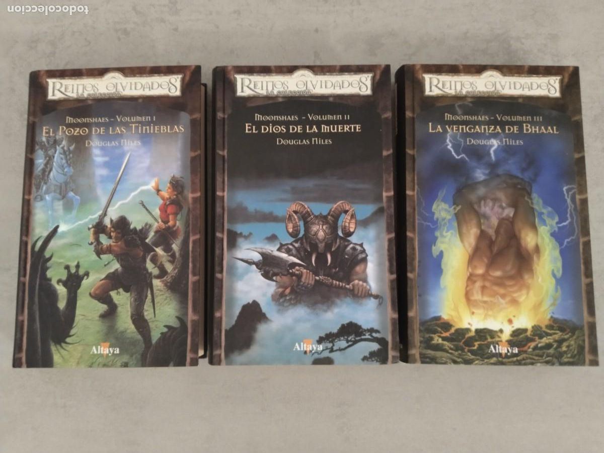 Libros de segunda mano: MOONSHAES COMPLETA, REINOS OLVIDADOS ALTAYA, EL POZO DE LAS TINIEBLAS DIOS LA MUERTE VENGANZA BHAAL