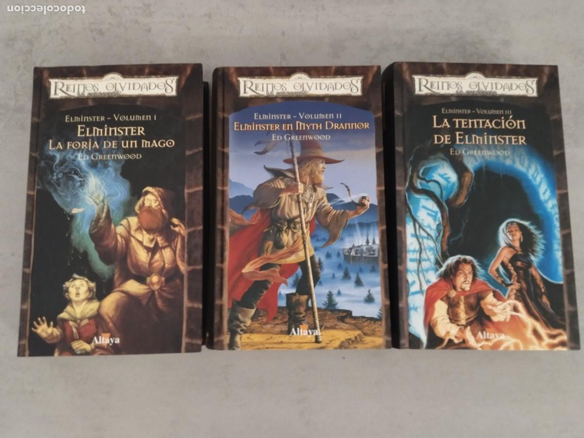 Libros de segunda mano: ELMINSTER COMPLETA, REINOS OLVIDADOS ALTAYA, FORJA UN MAGO EN MYTH DRANNOR LA TENTACION DE