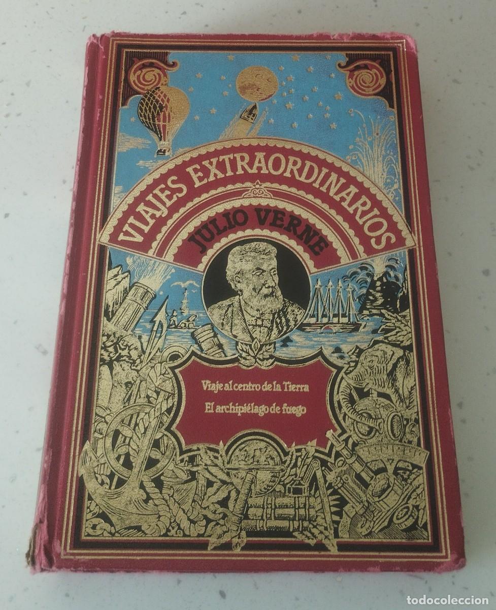 Libros de segunda mano: VIAJES EXTRAORDINARIOS (VIAJE AL CENTRO DE LA TIERRA Y EL ARCHIPIELAGO DE FUEGO), JULIO VERNE