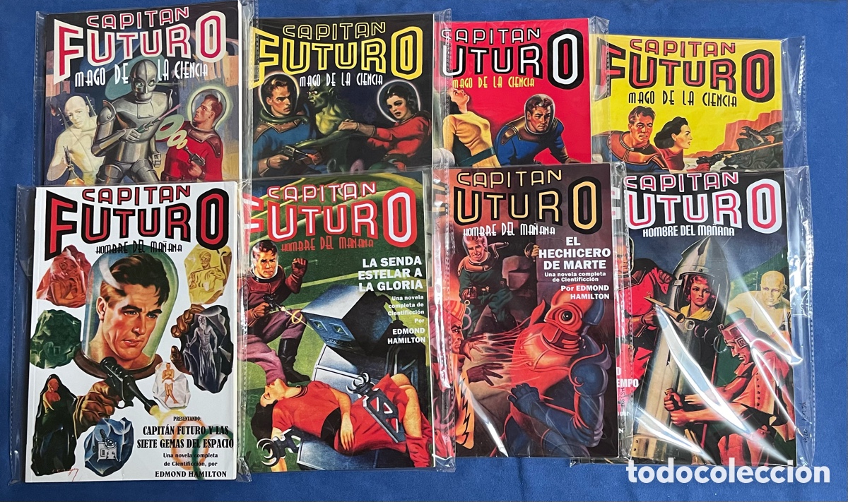 Libros de segunda mano: Lote CAPIT&Aacute;N FUTURO, Mago de la ciencia. 1, 2, 3, 4, 5, 6, 7 y 8. Edmond Hamilton. Libros BARSOOM