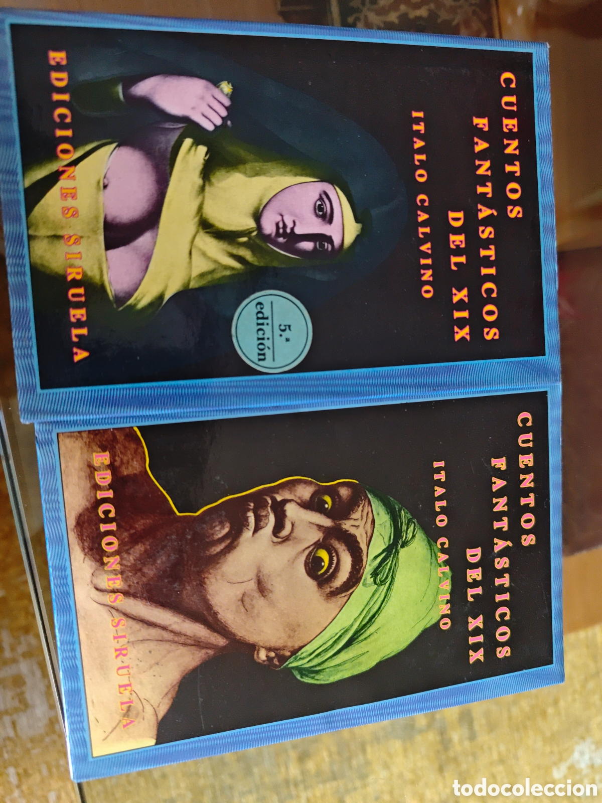 Libros de segunda mano: Cuentos fant&aacute;sticos del XIX. Calvino. 2 tomos