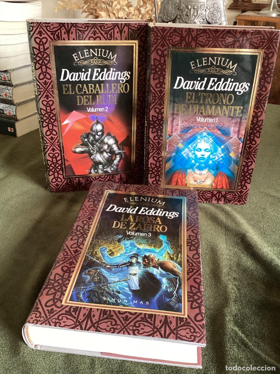 Libros de segunda mano: ELENIUM, DAVID EDDINGS, TIMUN MAS, EL TRONO DE DIAMANTE, EL CABALLERO DEL RUBI, LA ROSA DE ZAFIRO