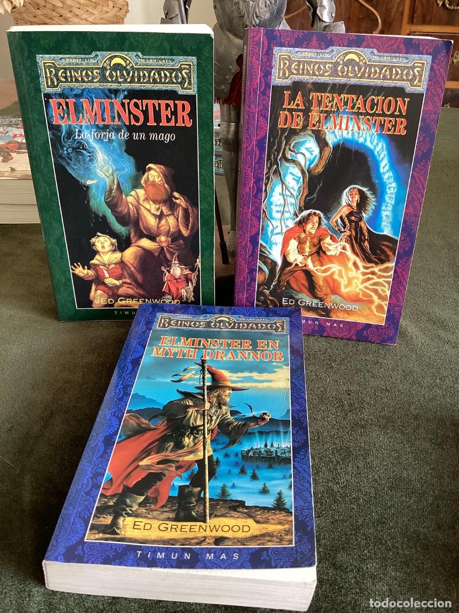 Libros de segunda mano: TRILOG&Iacute;A ELMINSTER. ED GREENWOOD. TIMUN MAS 1999 1&ordm; EDICION.