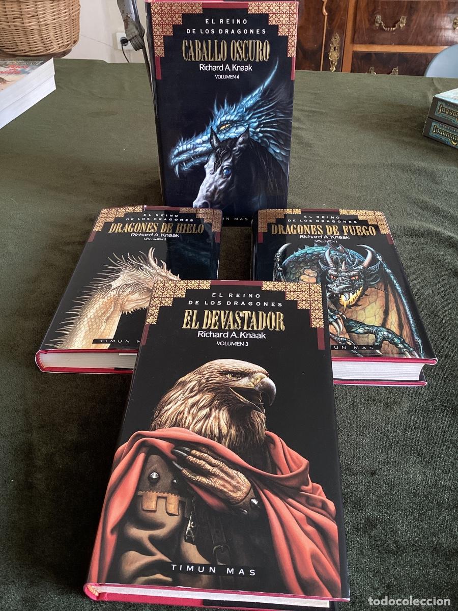 Libros de segunda mano: EL REINO DE LOS DRAGONES. 4 PRIMEROS TOMOS. TIMUN MAS.