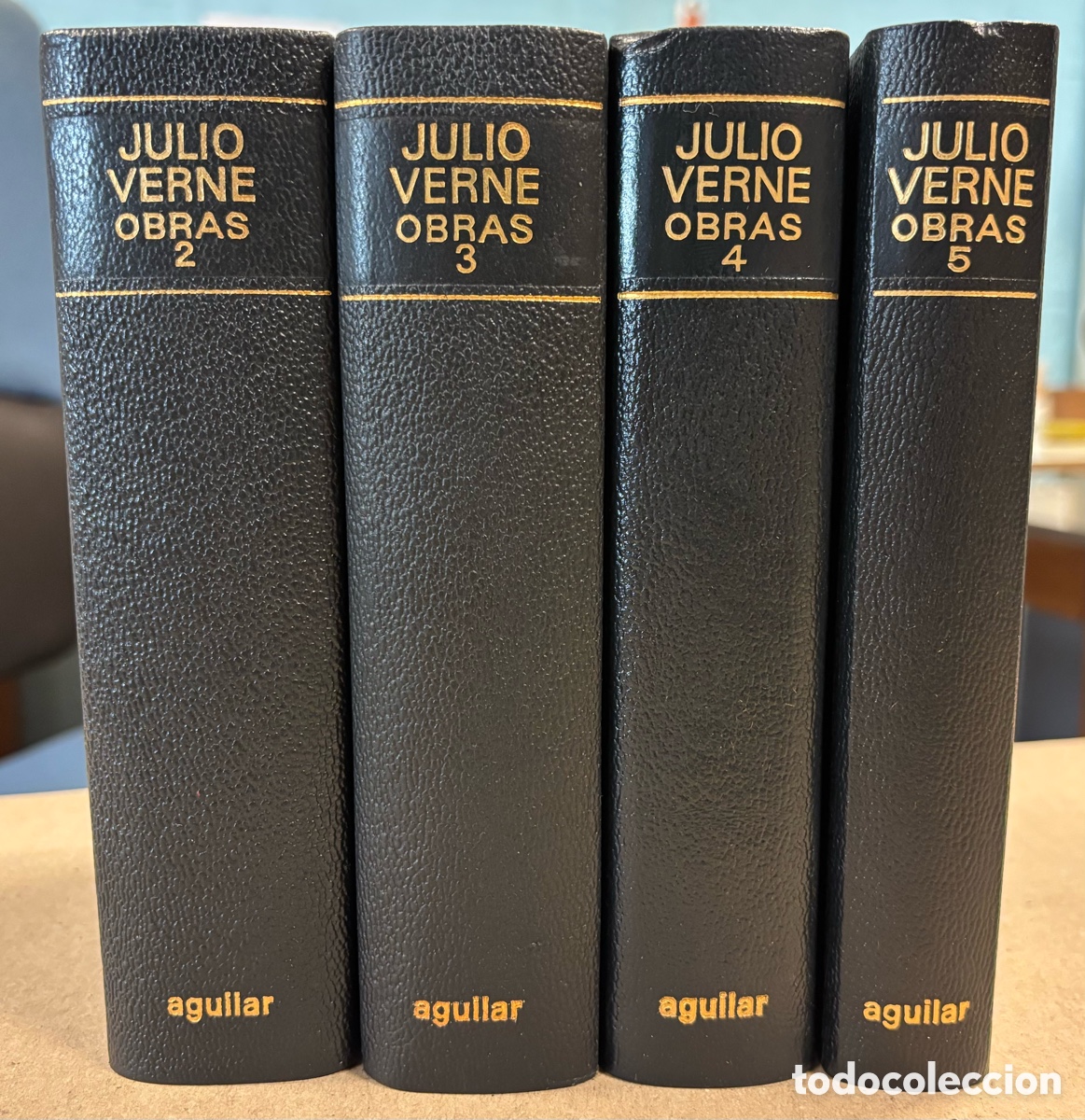 Libros de segunda mano: JULES VERNE &ldquo;OBRAS ESCOGIDAS&rdquo;. 4 TOMOS. AGUILAR DE EDICIONES.