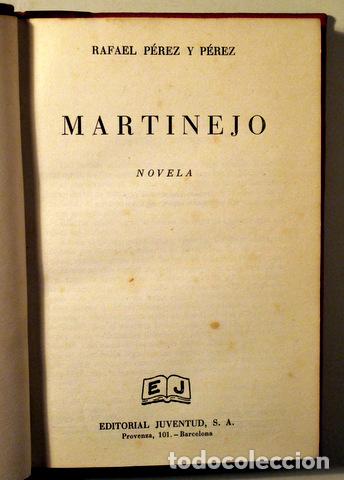 Gebrauchte B&uuml;cher: P&Eacute;REZ Y P&Eacute;REZ, Rafael - MARTINEJO - Barcelona 1951