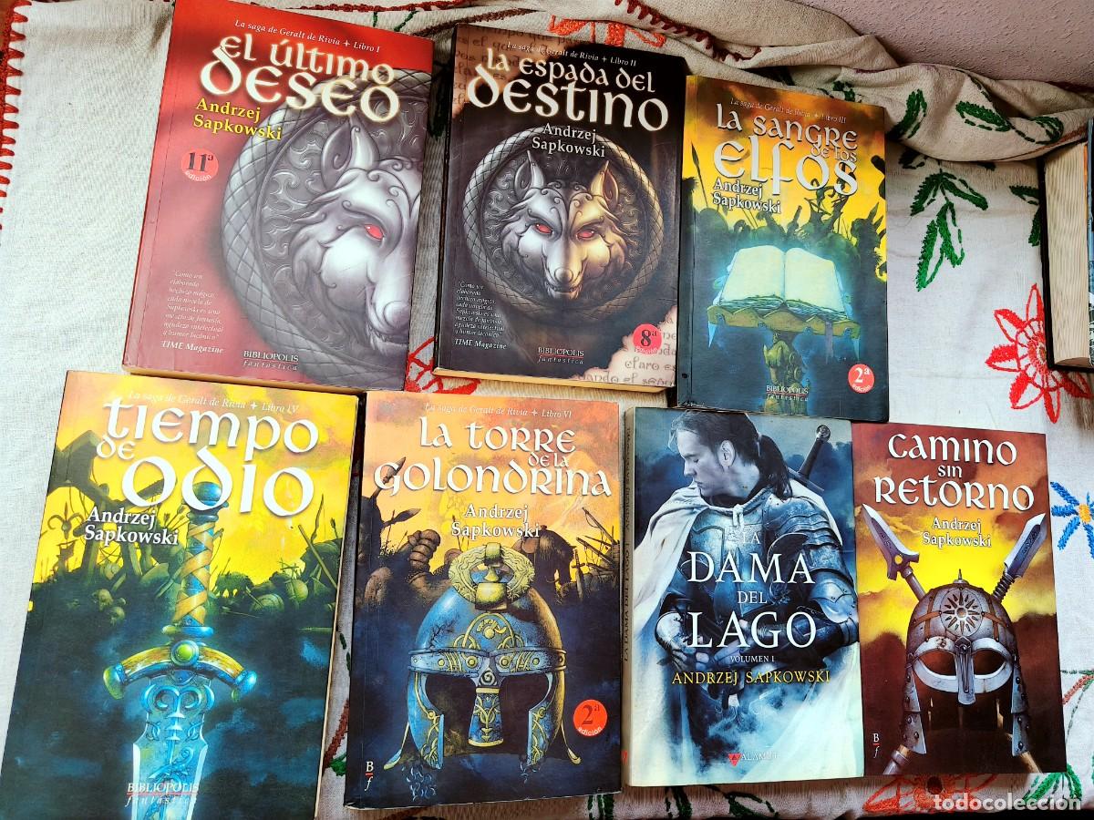 Libros de segunda mano: Colecci&oacute;n Geralt de Rivia. Andrzej Sapkowski. Bibliopolis Fant&aacute;stica.