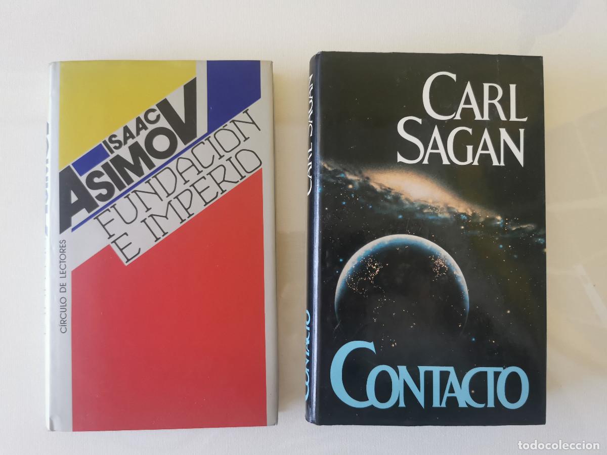 Libros de segunda mano: Fundaci&oacute;n e Imperio. Isaac Asimov. Contacto. Carl Sagan - C&iacute;rculo de Lectores,