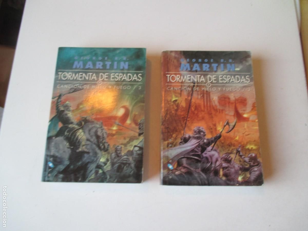 Libros de segunda mano: GEORGE R.R. MARTIN Tormenta de espadas ( tomos 1 y 2 de la trilog&iacute;a) W40252
