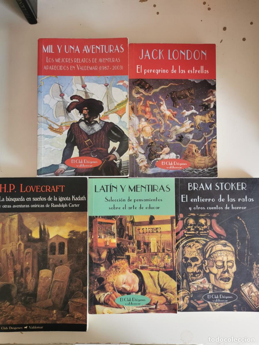 Libros de segunda mano: Cinco libros de Valdemar 'Mil y una aventuras' ,'El peregrino de las estrellas' y .'Lat&iacute;n y mentiras