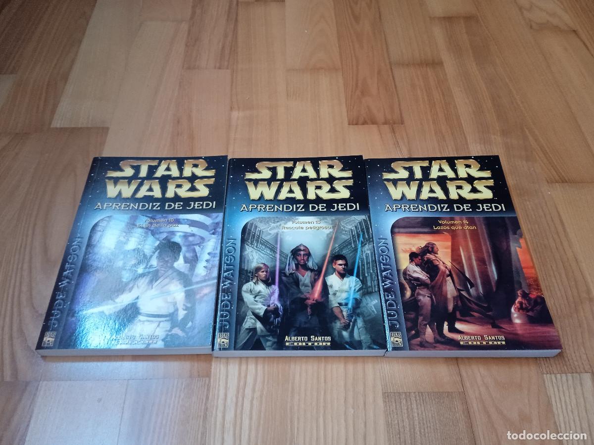 Libros de segunda mano: Lote libros STAR WARS APRENDIZ DE JEDI volumen 10 13 14