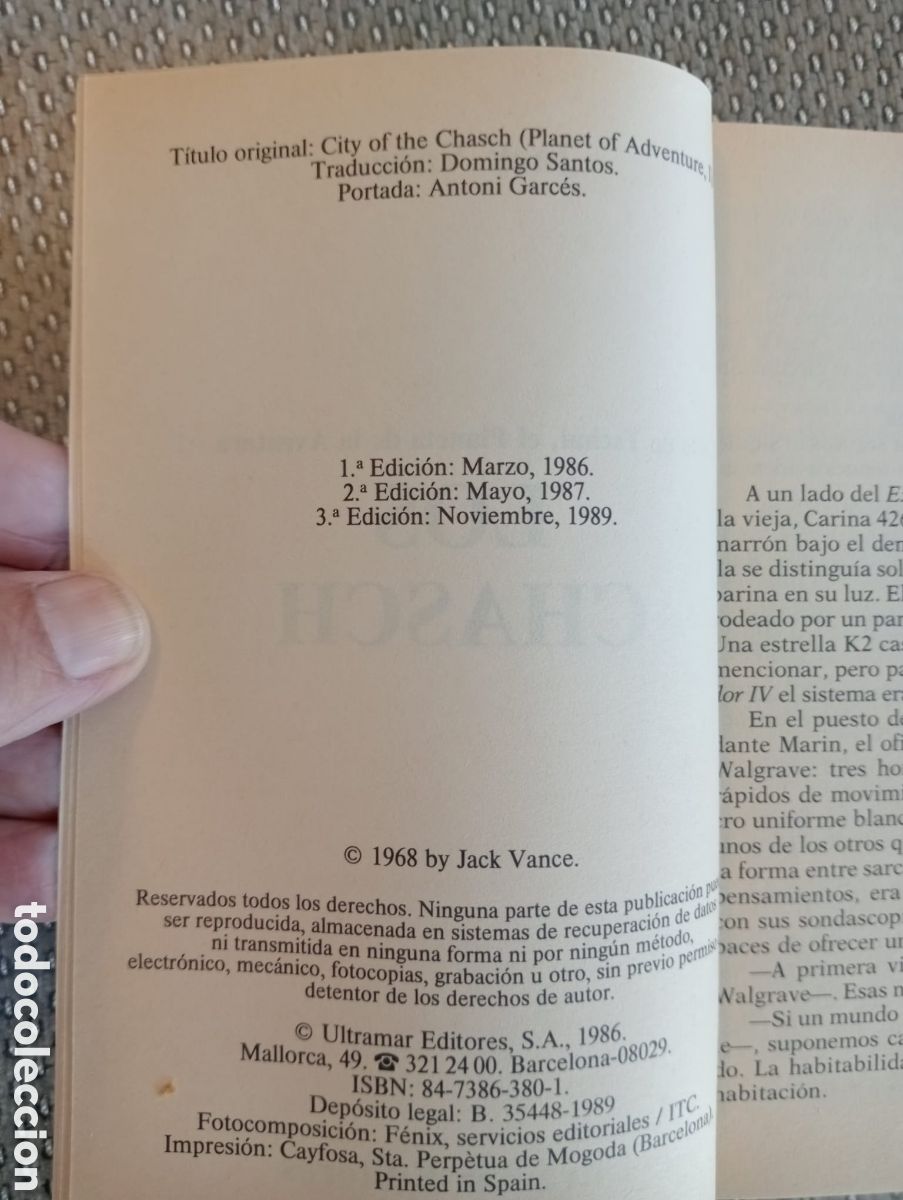 Libros de segunda mano: Los Chasch / Jack Vance - Foto 3
