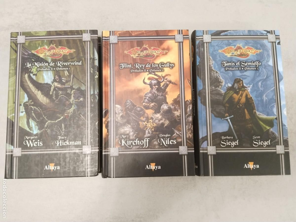 Libros de segunda mano: PRELUDIOS DE LA DRAGONLANCE II COMPLETA, MISION RIVERWIND FLINT REY GULLYS TANIS SEMIELFO ALTAYA