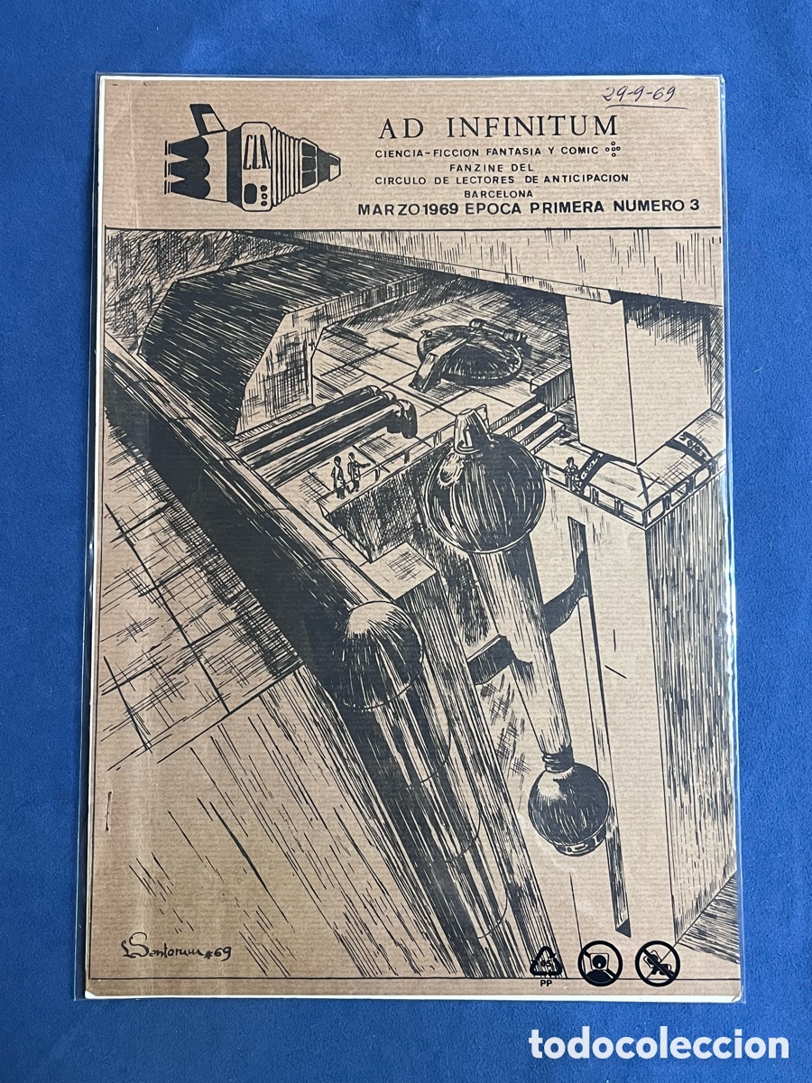 Libros de segunda mano: Ad Infinitum 3. Fanzine del C&iacute;rculo de Lectores de Anticipaci&oacute;n CLA. Marzo 1969 [Bolet&iacute;n, Fancine]