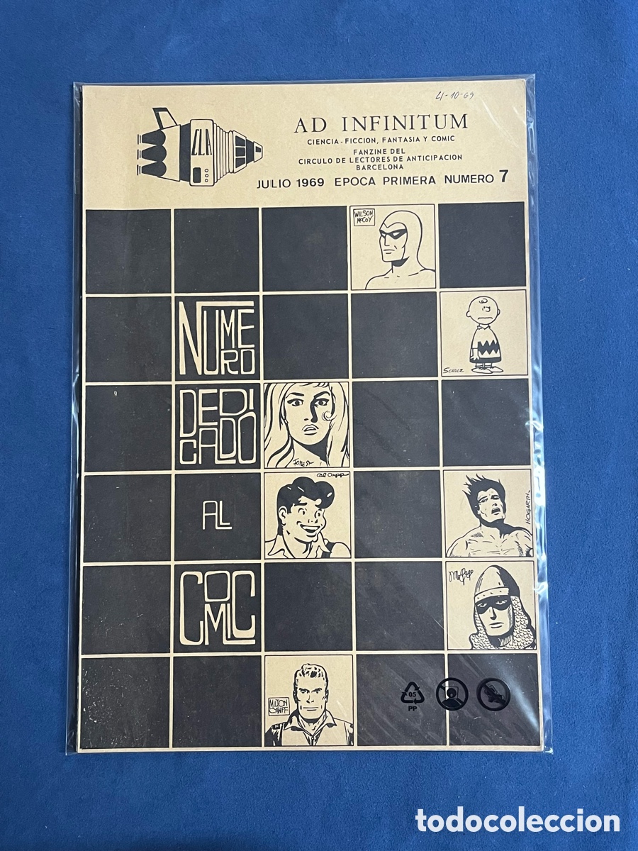 Libros de segunda mano: Ad Infinitum 7. Fanzine del C&iacute;rculo de Lectores de Anticipaci&oacute;n CLA. Julio 1969 [Bolet&iacute;n, Fancine]