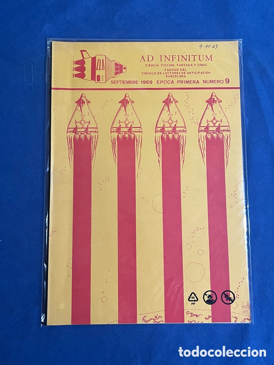 Libros de segunda mano: Ad Infinitum 9. Fanzine del C&iacute;rculo de Lectores de Anticipaci&oacute;n CLA septiembre 1969 [Bolet&iacute;n Fancine
