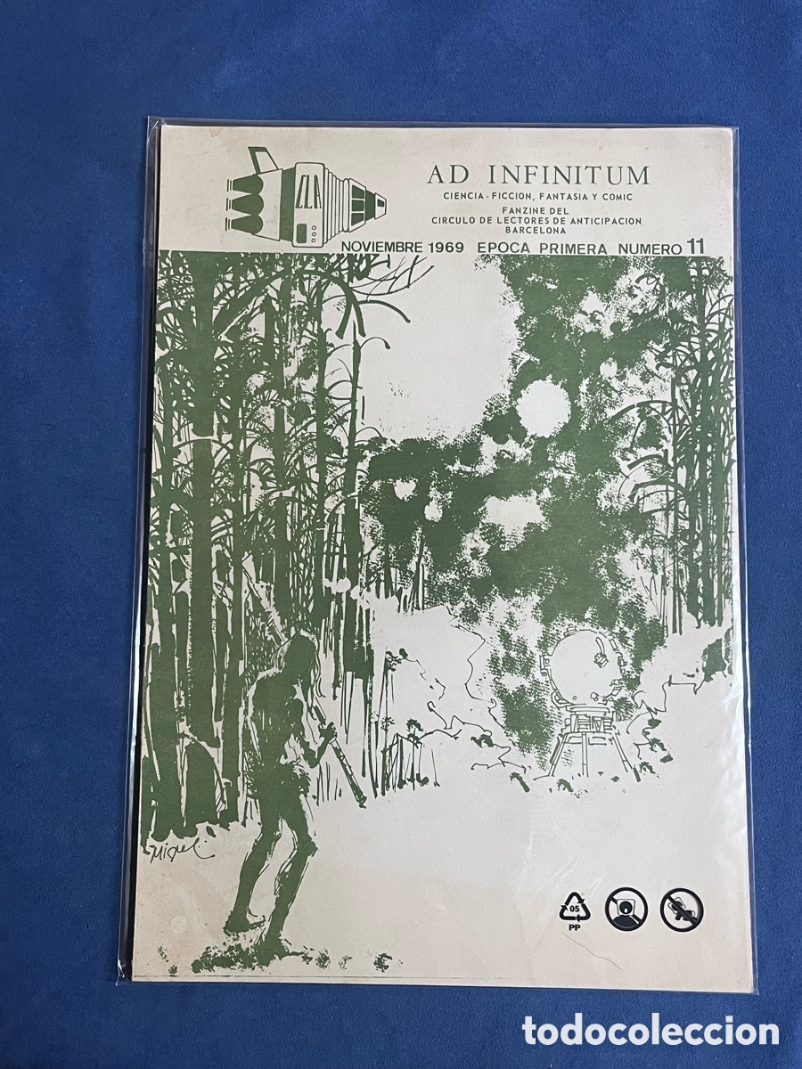Libros de segunda mano: Ad Infinitum 11. Fanzine del C&iacute;rculo de Lectores de Anticipaci&oacute;n CLA noviembre 1969 [Bolet&iacute;n Fancine