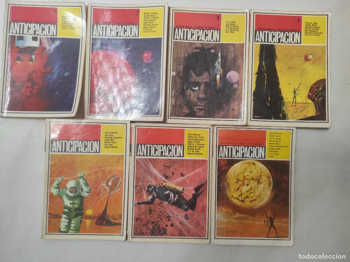 Libros de segunda mano: lote 7 novelas ANTICIPACION SELECCION MENSUAL DE RELATOS DE FANTASIA 1 a 7,