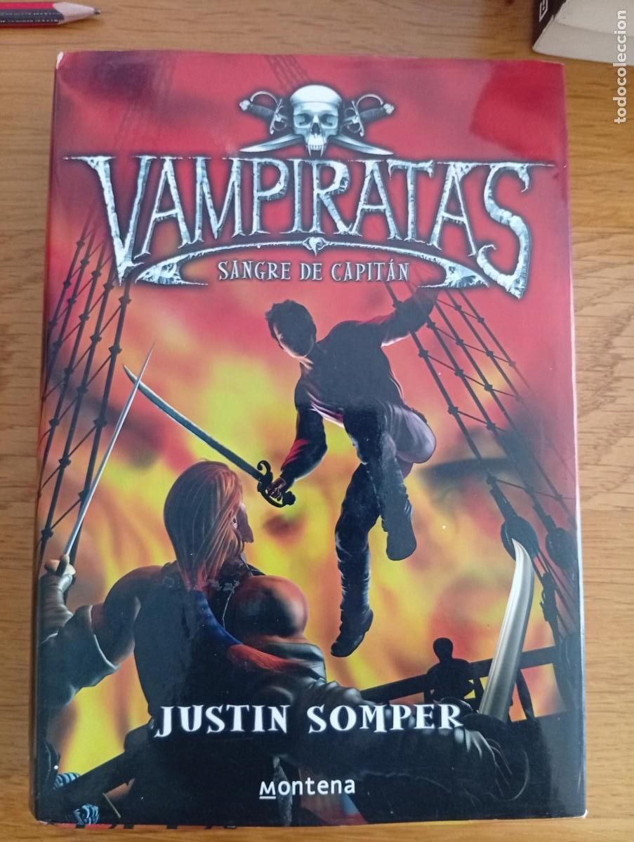 Second hand books: vampiratas sangre de capitan de justin somper tapa dura con sobrecubierta