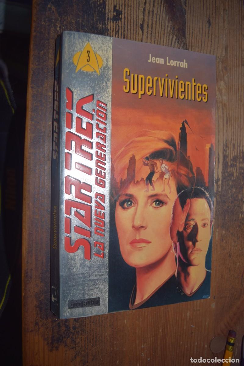 Libros de segunda mano: Star Trek la nueva generacion, Supervivientes, Jean Lorrah, Grijalbo, 1995, venta solo para Canarias