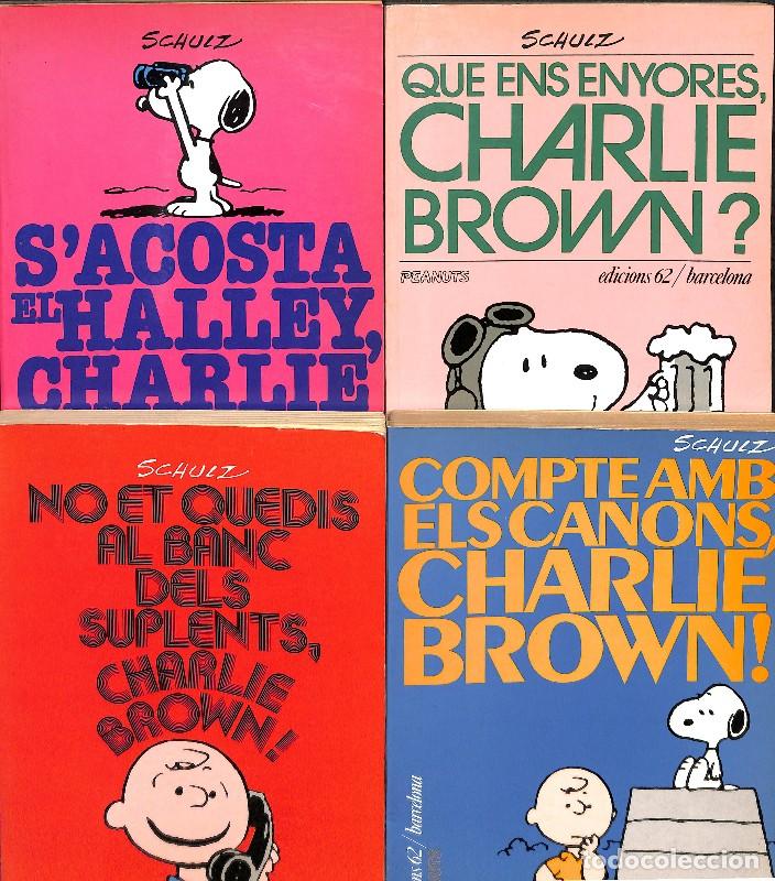 Libros de segunda mano: Charlie Brown! Vol: 29-38-39-42 - Charles M. Schulz - Edicions 62 - 1988, 1&ordf; ed. - Peanuts