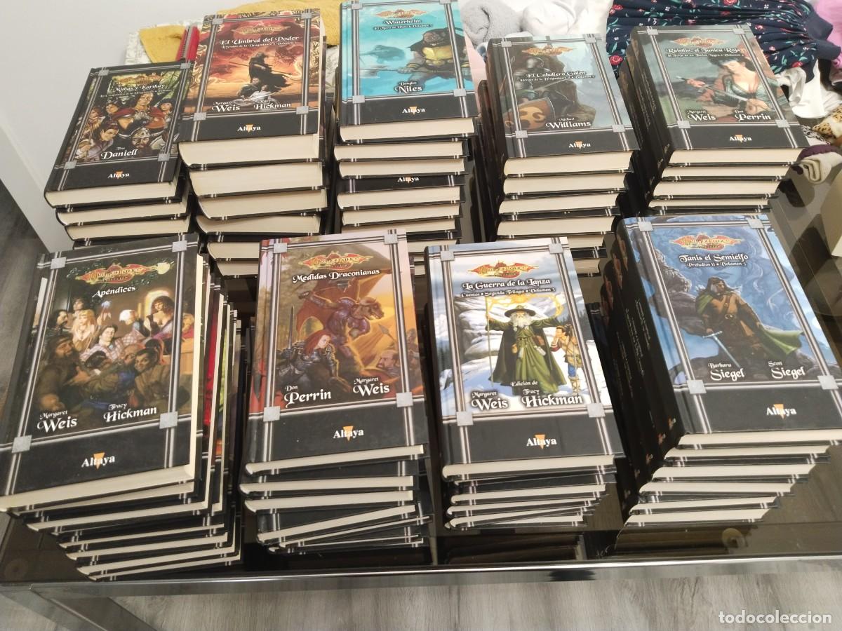 Libros de segunda mano: COLECCI&Oacute;N DRAGONLANCE, COMPLETA 61 TOMOS ALTAYA TAPA DURA COLECCION DRAGON LANCE