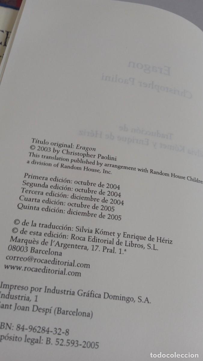 Libros de segunda mano: ERAGON - ELDEST Christopher Paolini - Foto 6