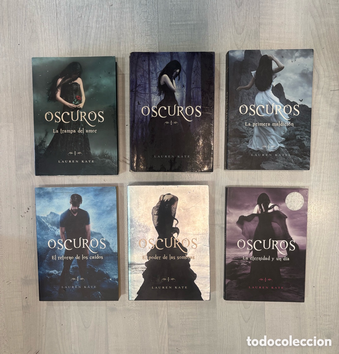 Libros de segunda mano: LAUREN KATE - SAGA OSCUROS - LOTE 6 LIBROS - EDICIONES MONTENA 2010