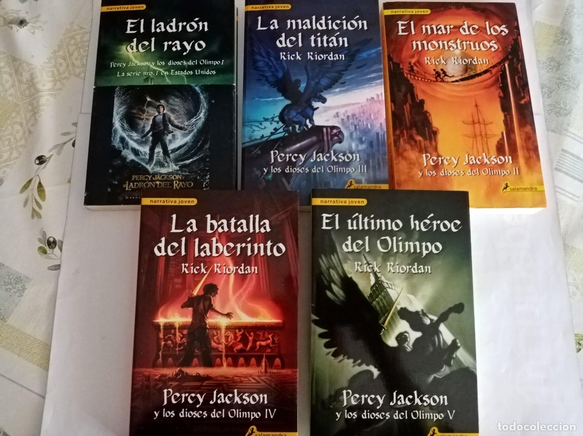 Libros de segunda mano: PERCY JACKSON ( 5 VOL.). Rick Riordan ( SALAMANDRA )