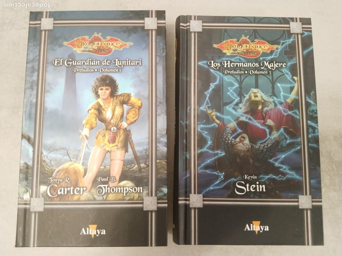 Libros de segunda mano: EL GUARDIAN DE LUNITARI, LOS HERMANOS MAJERE, PRELUDIOS LA DRAGONLANCE 1 3 ALTAYA PRIMERA TRILOG&Iacute;A